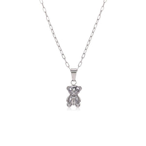 Ketting beertje - Zilver