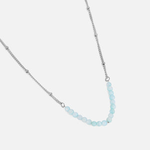Ketting fijne blauwe kralen