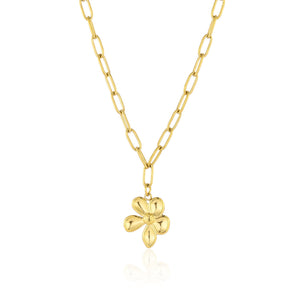 Ketting flower goud