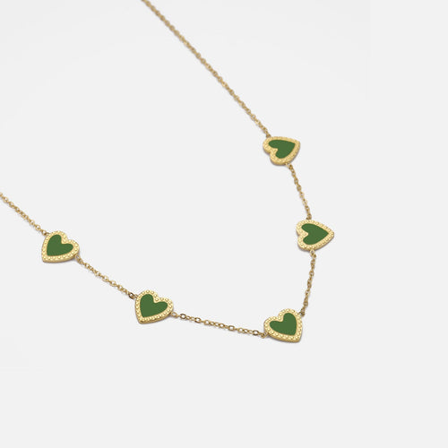 Ketting groen hartjes