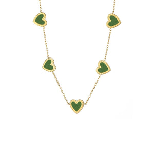 Ketting groen hartjes