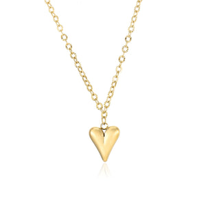 Ketting groot lux hart goud