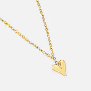 Ketting groot lux hart goud