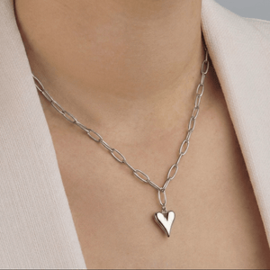 Ketting hart Lux zilver