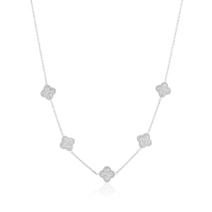 Ketting klaver steentjes