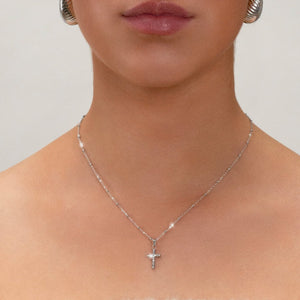 Ketting kruisje steentjes