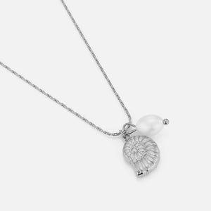 Ketting krulschelp parel