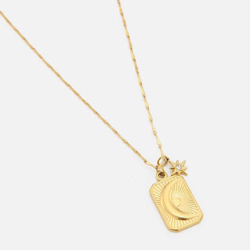Ketting maan en ster bedels