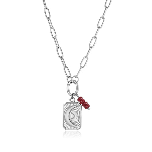 Ketting maan met kralenstaafje