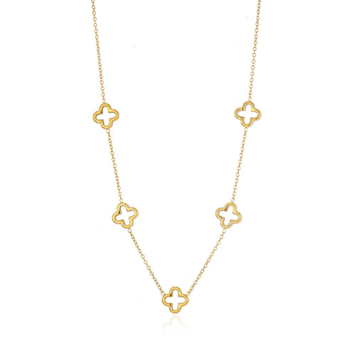 Ketting open klavertjes