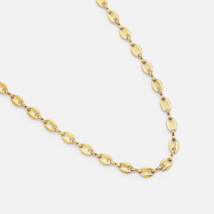 Ketting ovale schakels goud