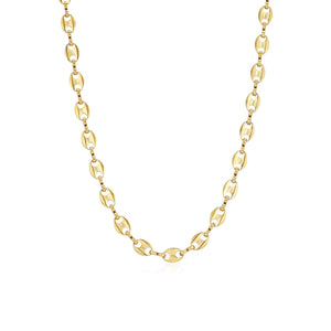 Ketting ovale schakels goud