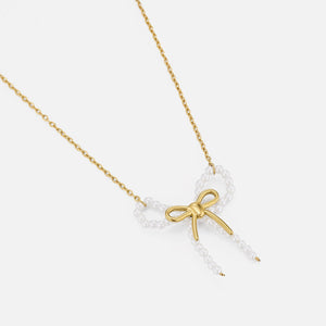 Ketting parel strik goud
