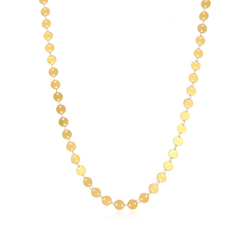 Ketting platte muntjes