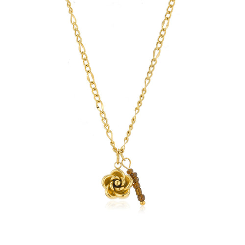Ketting roos met kralenstaafje