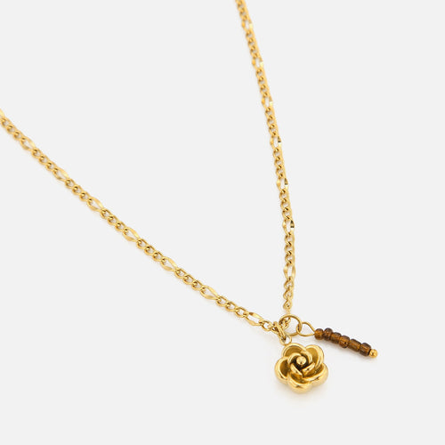 Ketting roos met kralenstaafje