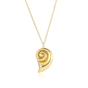 Ketting schelp goud