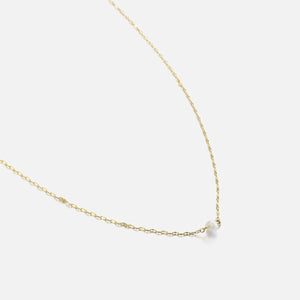 Ketting single parel goud