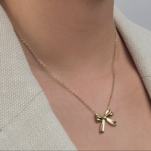 Ketting strikje goud