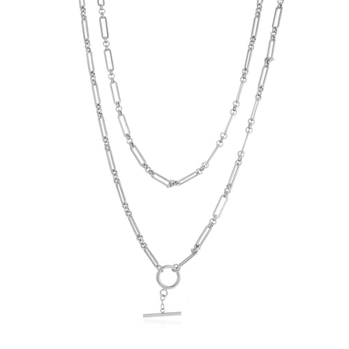 Ketting tweelaags schakel met T-sluiting