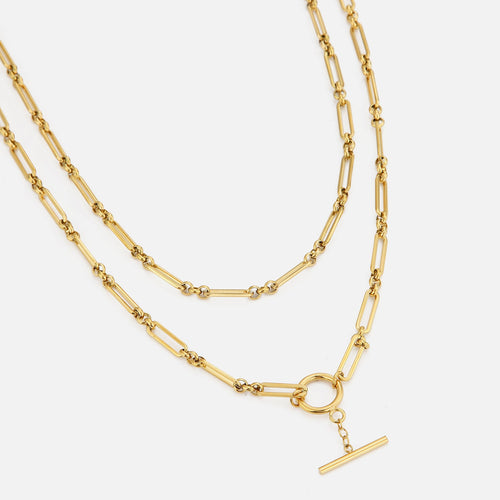 Ketting tweelaags schakel met T-sluiting