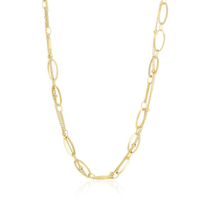 Ketting tweelaags twist goud