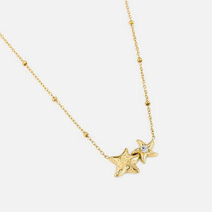 Ketting verbonden sterren goud