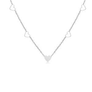 Ketting vier open hartjes