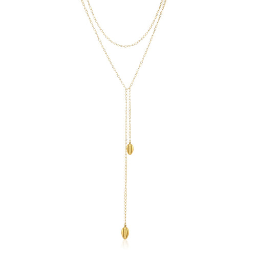 Ketting Y-vorm dubbele schelp