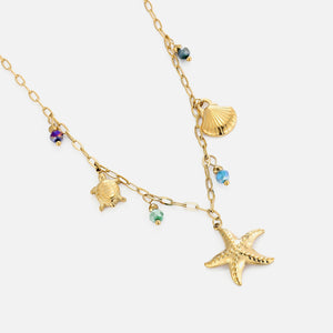 Ketting zee bedels goud