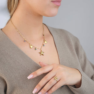 Ketting zee bedels goud