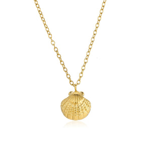 Ketting zee schelp goud