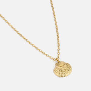 Ketting zee schelp goud