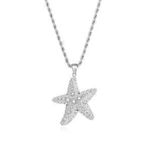 Ketting zeester steentjes