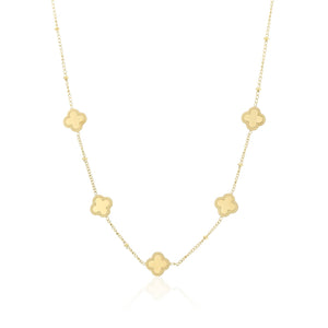 Klavers ketting goud