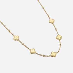 Klavers ketting goud