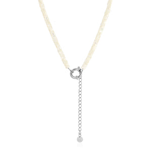 Kralen ketting wit