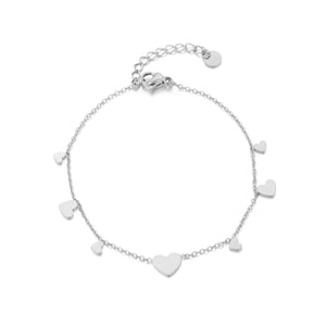 Meerdere hartjes armband