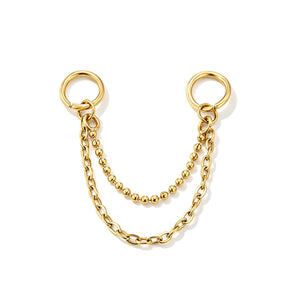 Earring connecting chain