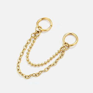 Earring connecting chain - Goud