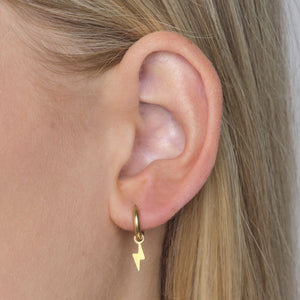 Oorbellen bliksem goud