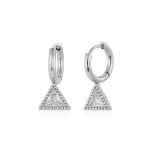 Oorbellen driehoek strass