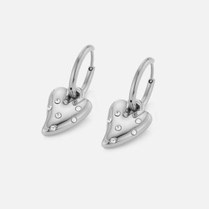 Oorbellen lux hart strass