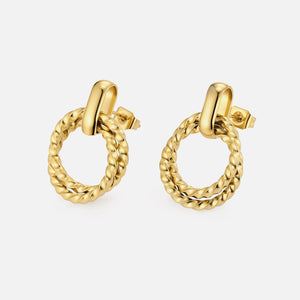 Oorbellen motief krul goud