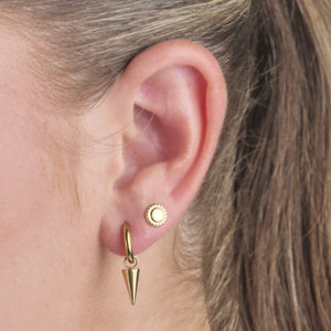 Oorbellen punt goud