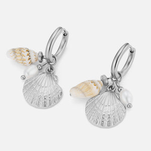 Oorbellen schelp bedels