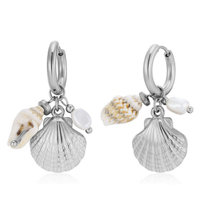 Oorbellen schelp bedels