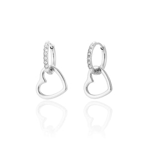 Oorring steentjes hartje