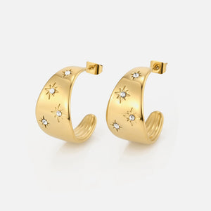 Oorstekers cosmos goud