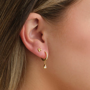 Oorstekers dots goud